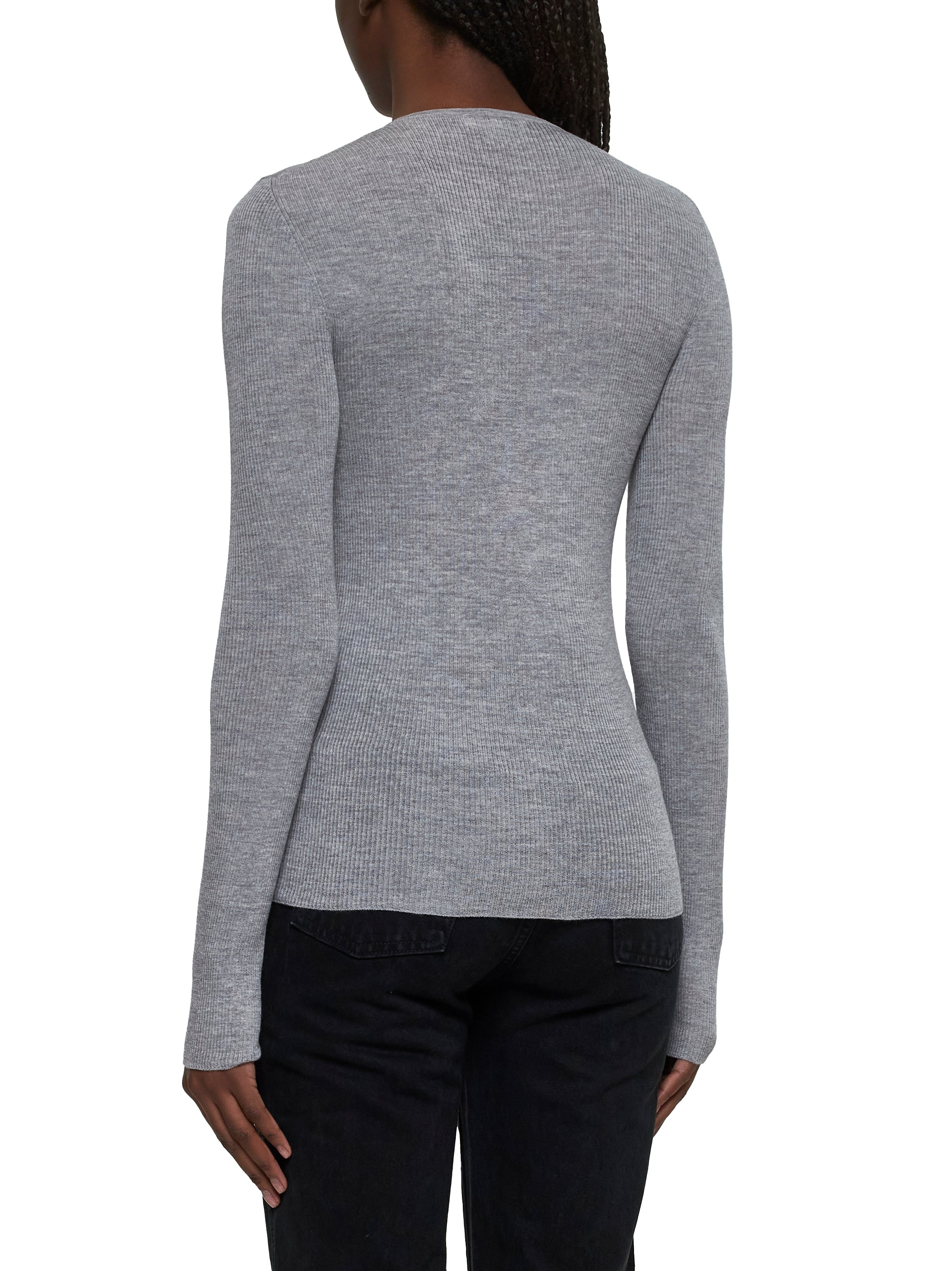 Grey knit Tania top - 4