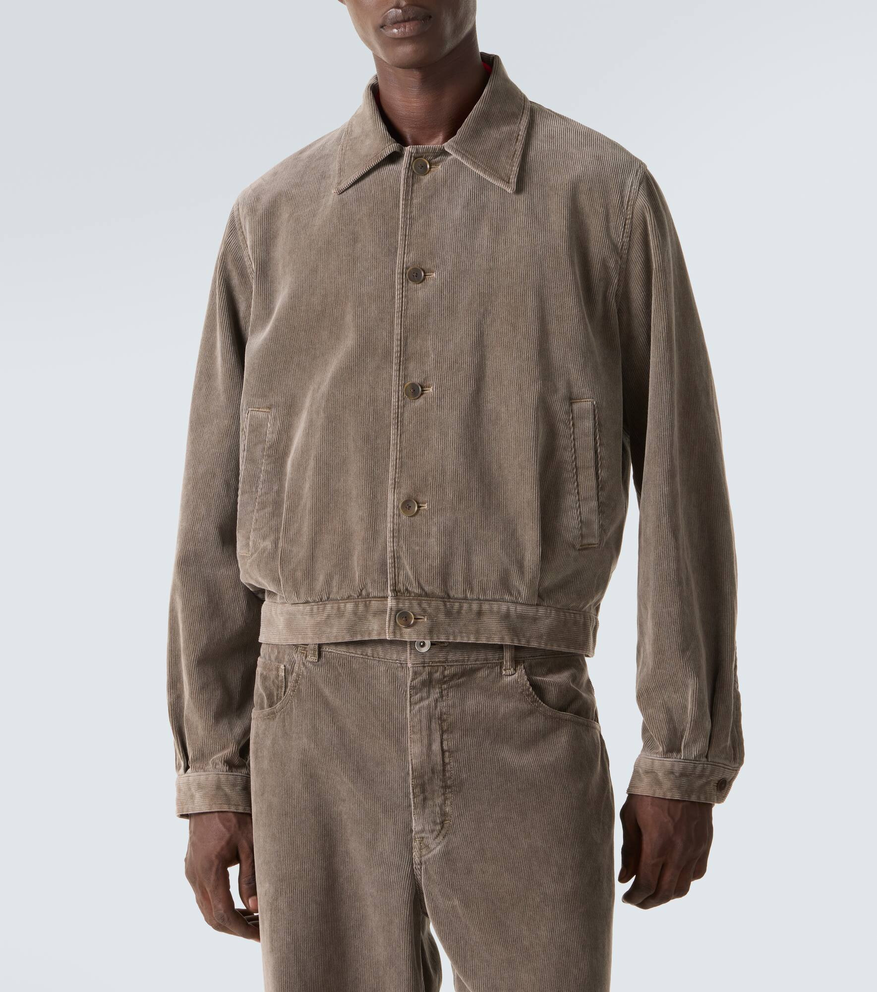 Cotton corduroy blouson jacket - 3
