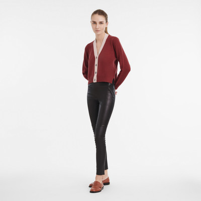 Longchamp Fall-Winter 2023 Collection Cardigan Mahogany/Powder - OTHER outlook