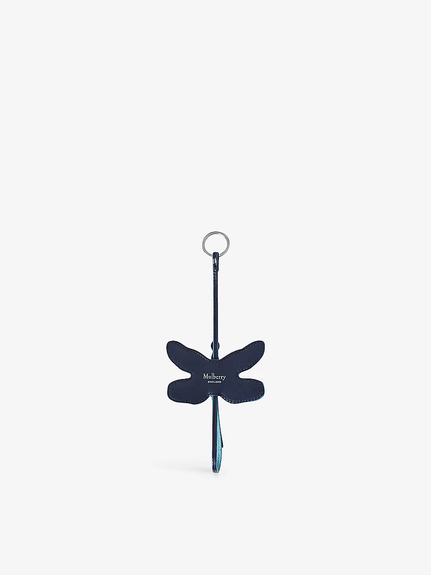 Dragonfly leather keyring - 1