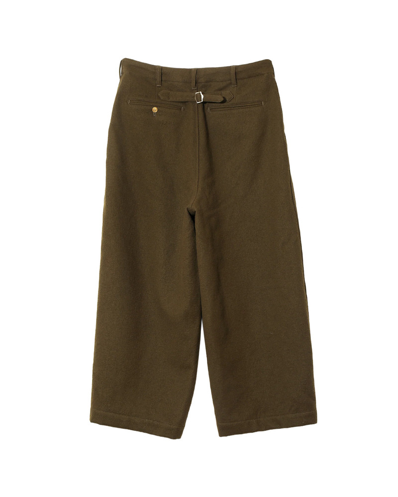 NEEDLES H.D. Military Pant - Shrunk Wool Olive outlook