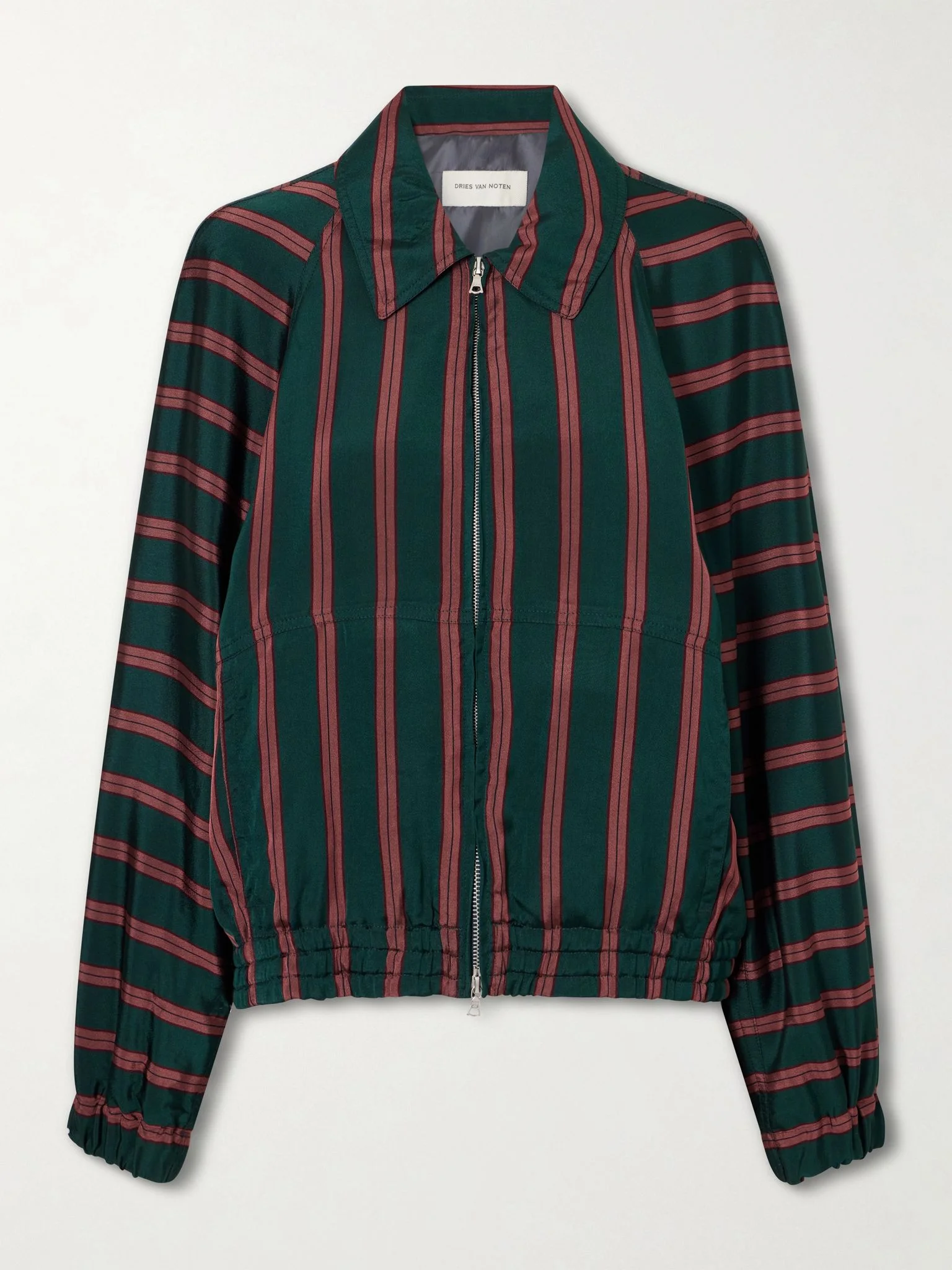 Vinnia striped jersey jacket Green - 1