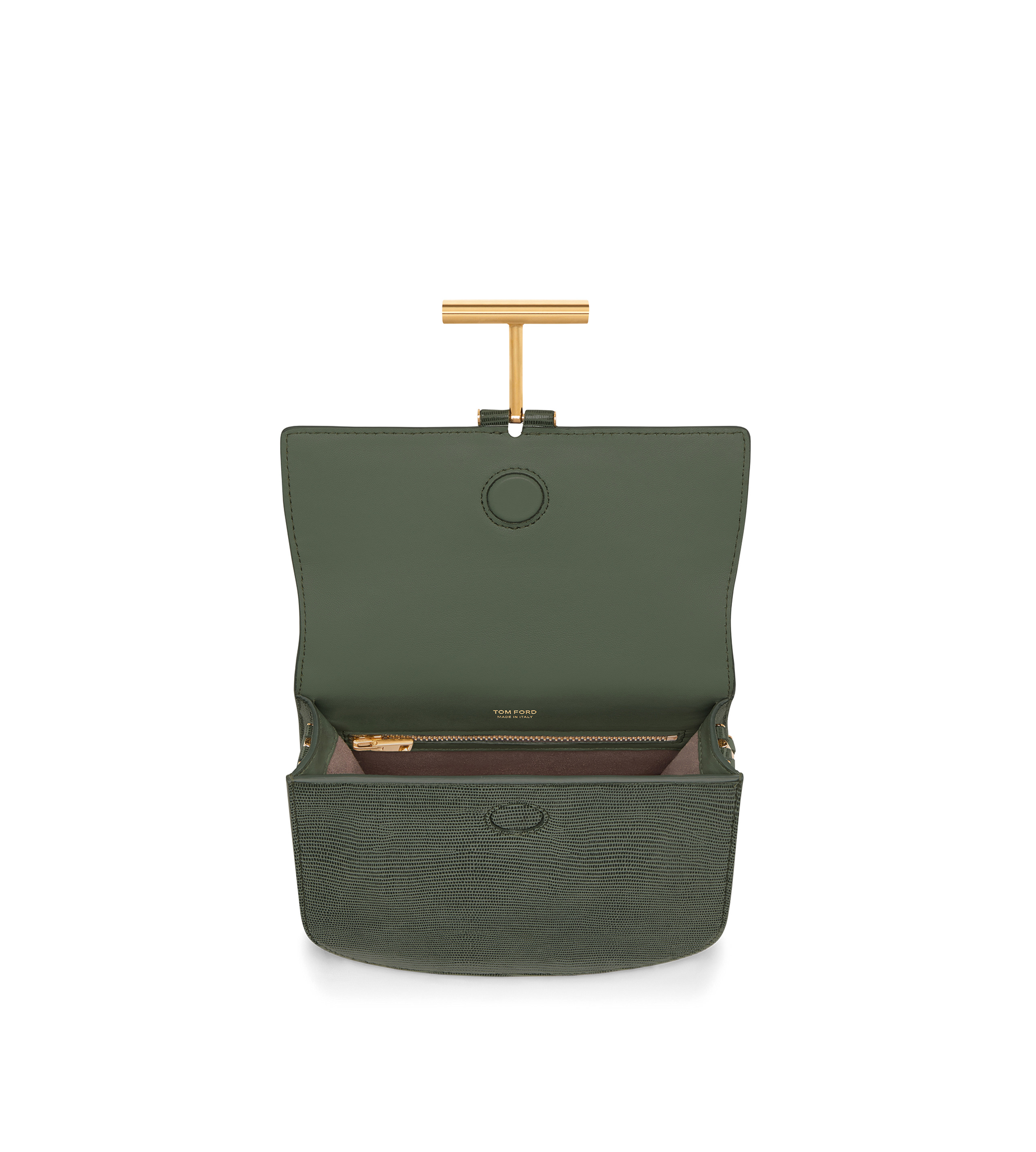 LIZARD-EFFECT SUEDE LEATHER TARA MINI CROSSBODY - 4