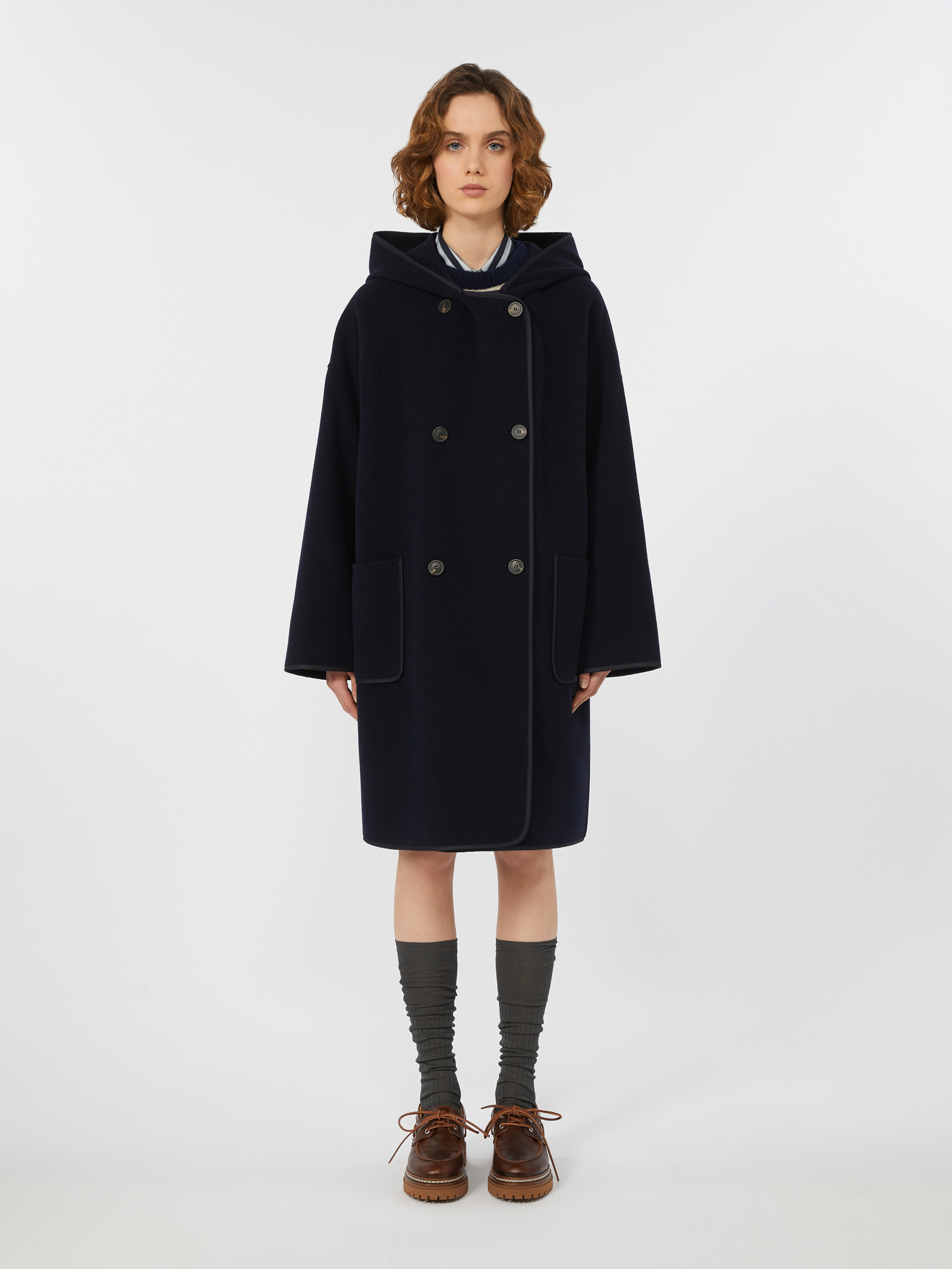 BERGEN Coat in double-faced wool broadcloth - 3