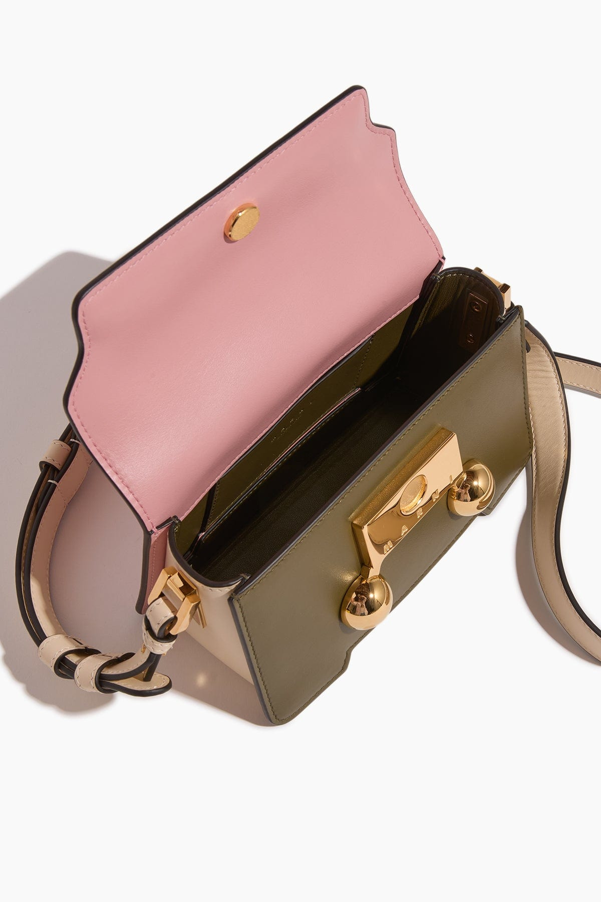 Trunkaroo Mini Shoulder Bag in Camelia/Deep Sage/Shell - 4