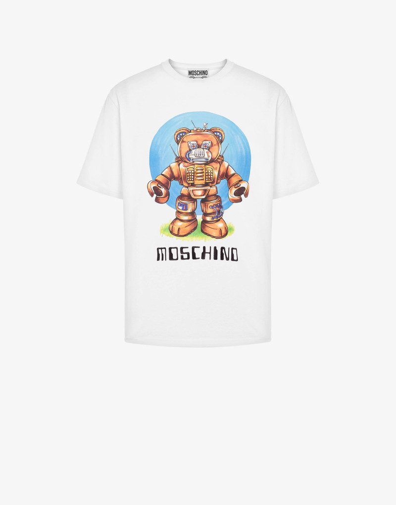 ROBOT BEAR ORGANIC JERSEY T-SHIRT 1
