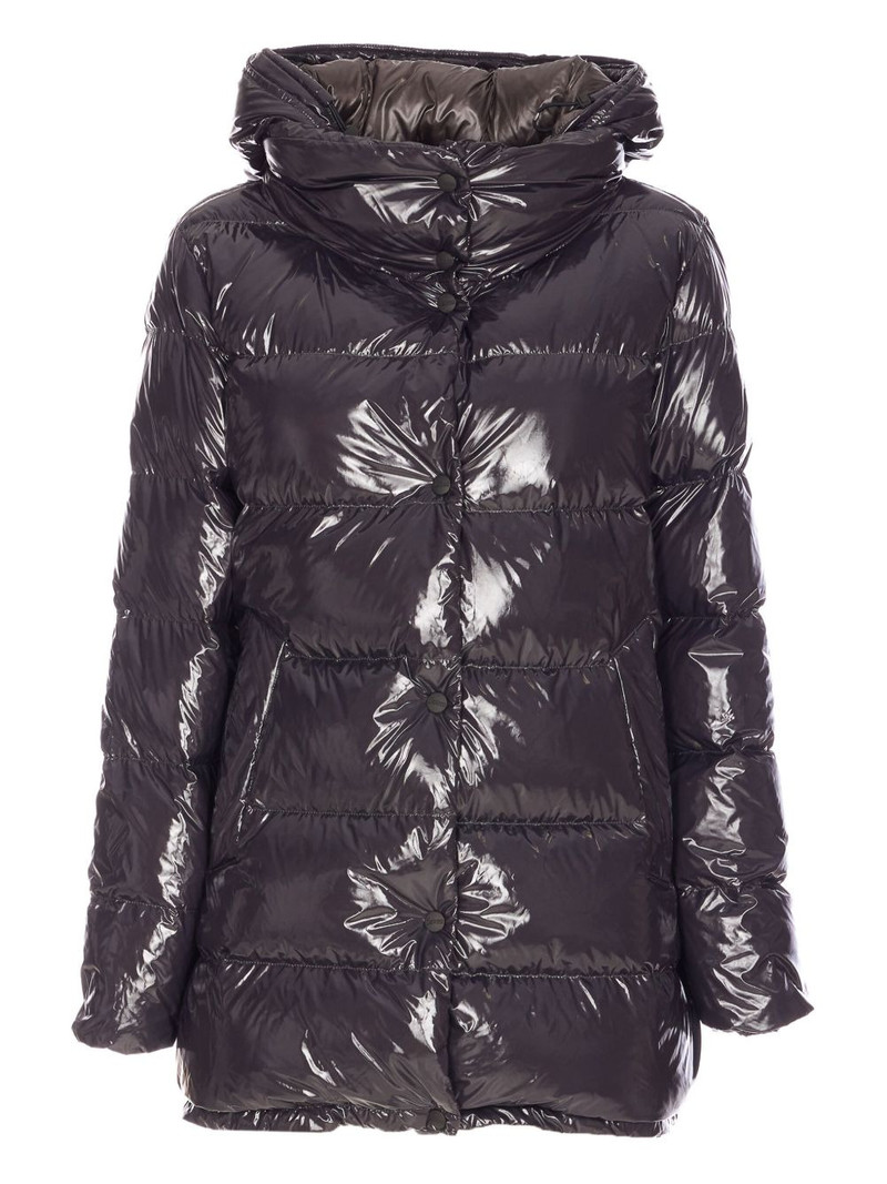 press-stud fastening hooded coat 1