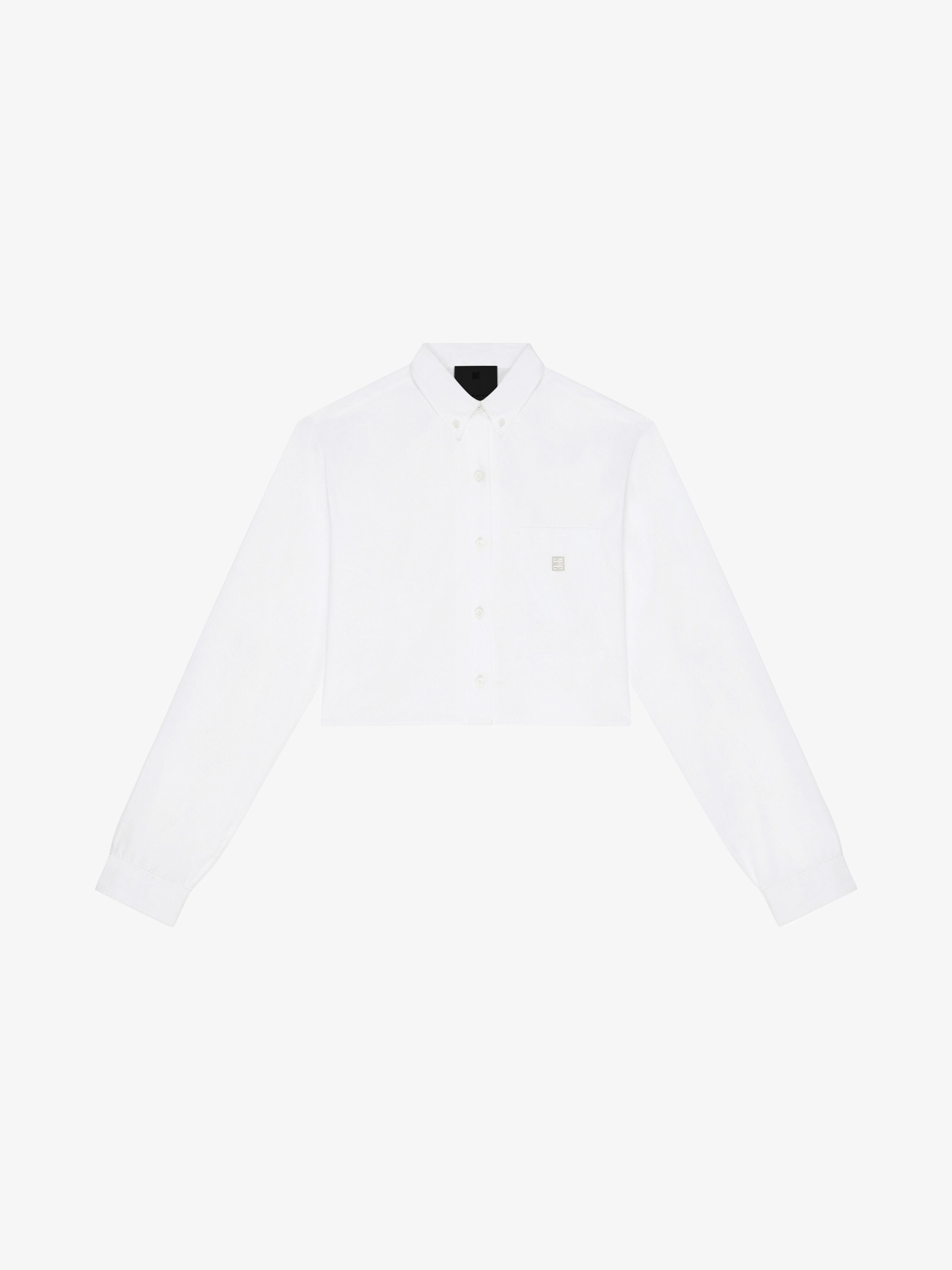 CROPPED SHIRT IN POPLIN - 1