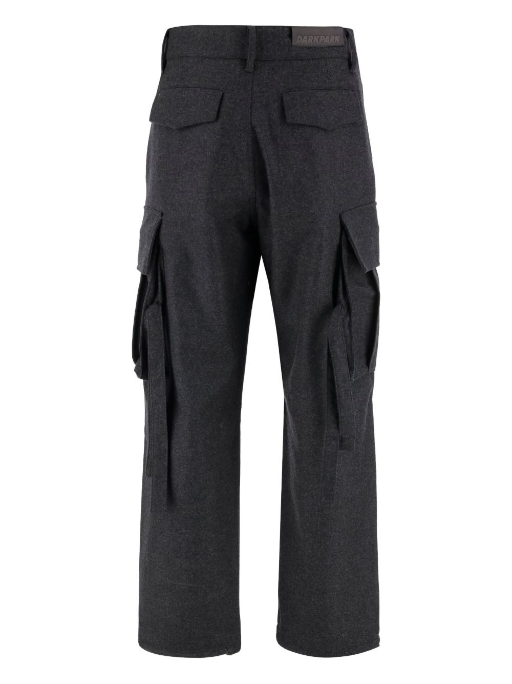 cargo-pocket wool trousers - 2