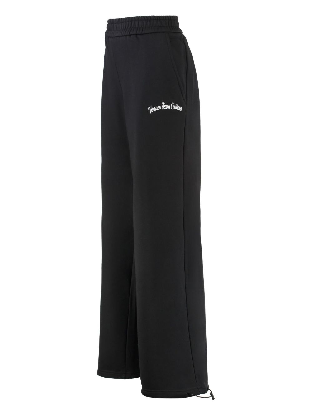 embroidered-logo drawstring track trousers - 2