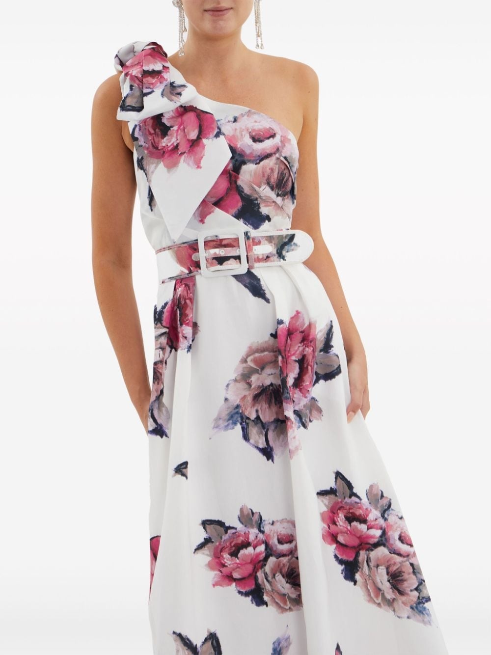 Aveline one-shoulder gown - 5