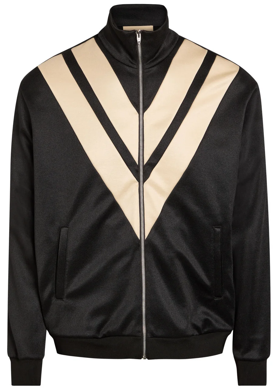 Valentino Garavani Panelled Jersey Track Jacket - 1