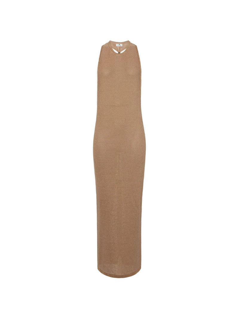 Elisabetta Franchi Knit Jewel Twisted Necklace Dress 1