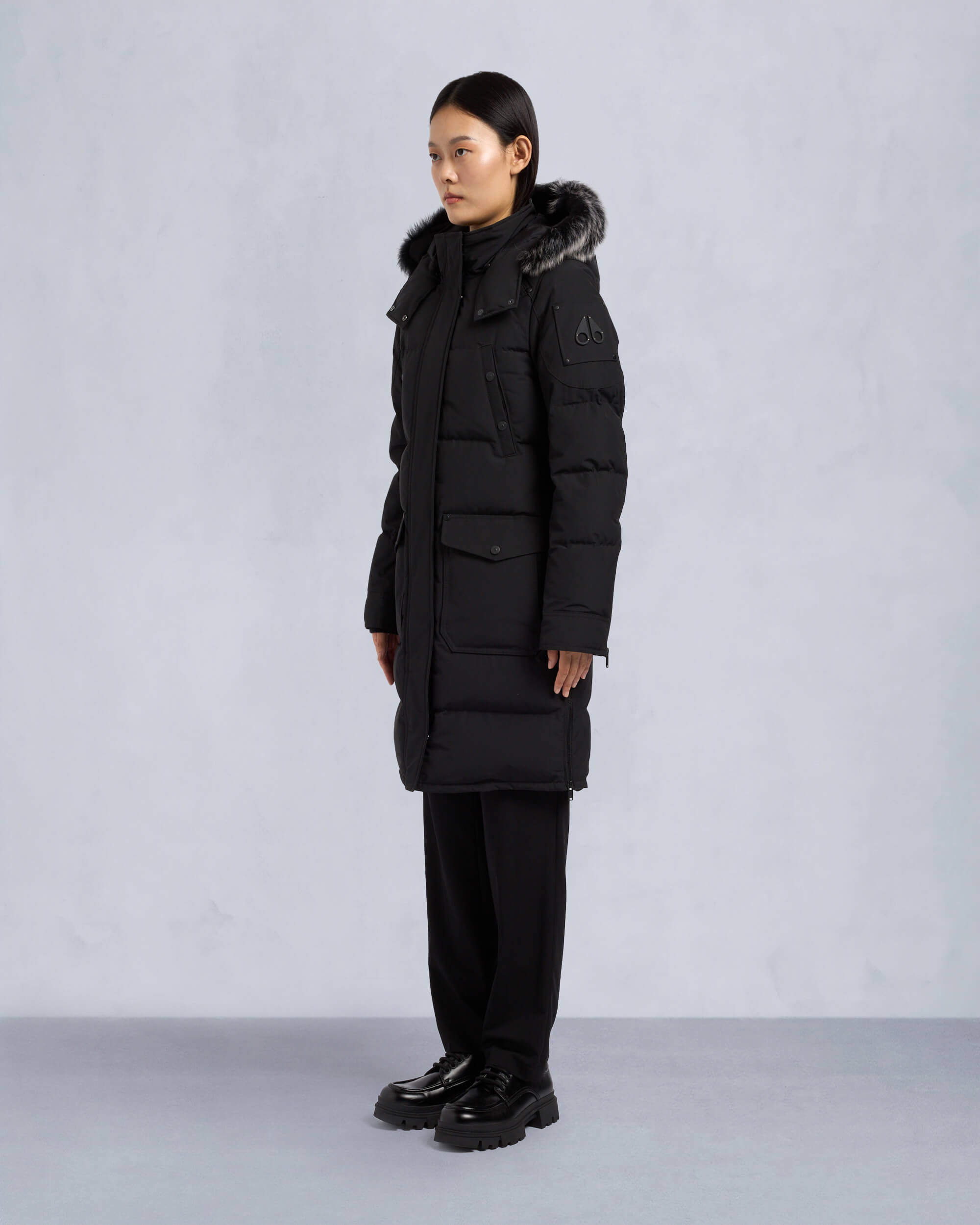 ONYX SHEARLING CAUSAPSCAL PARKA - 3