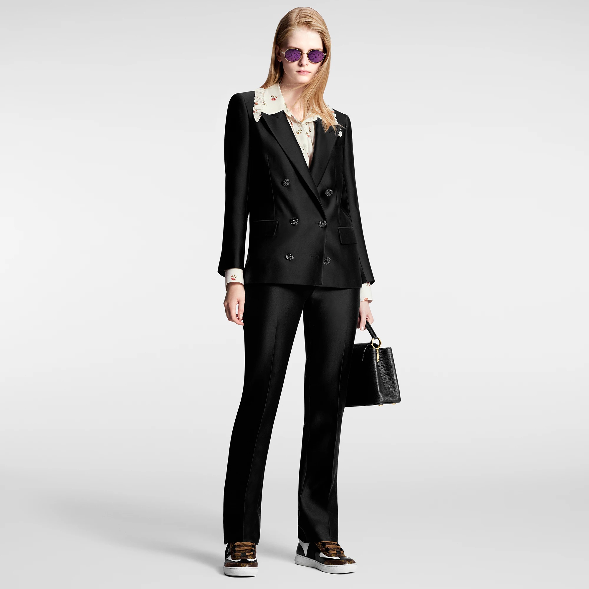 Tailored Double-Breasted Blazer - 3