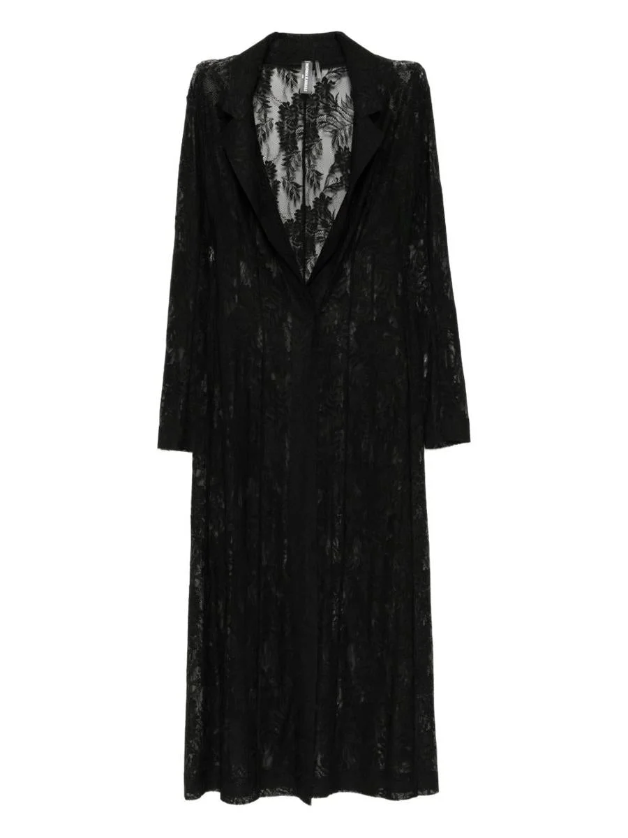 Norma Kamali Lace Long Coat - 1