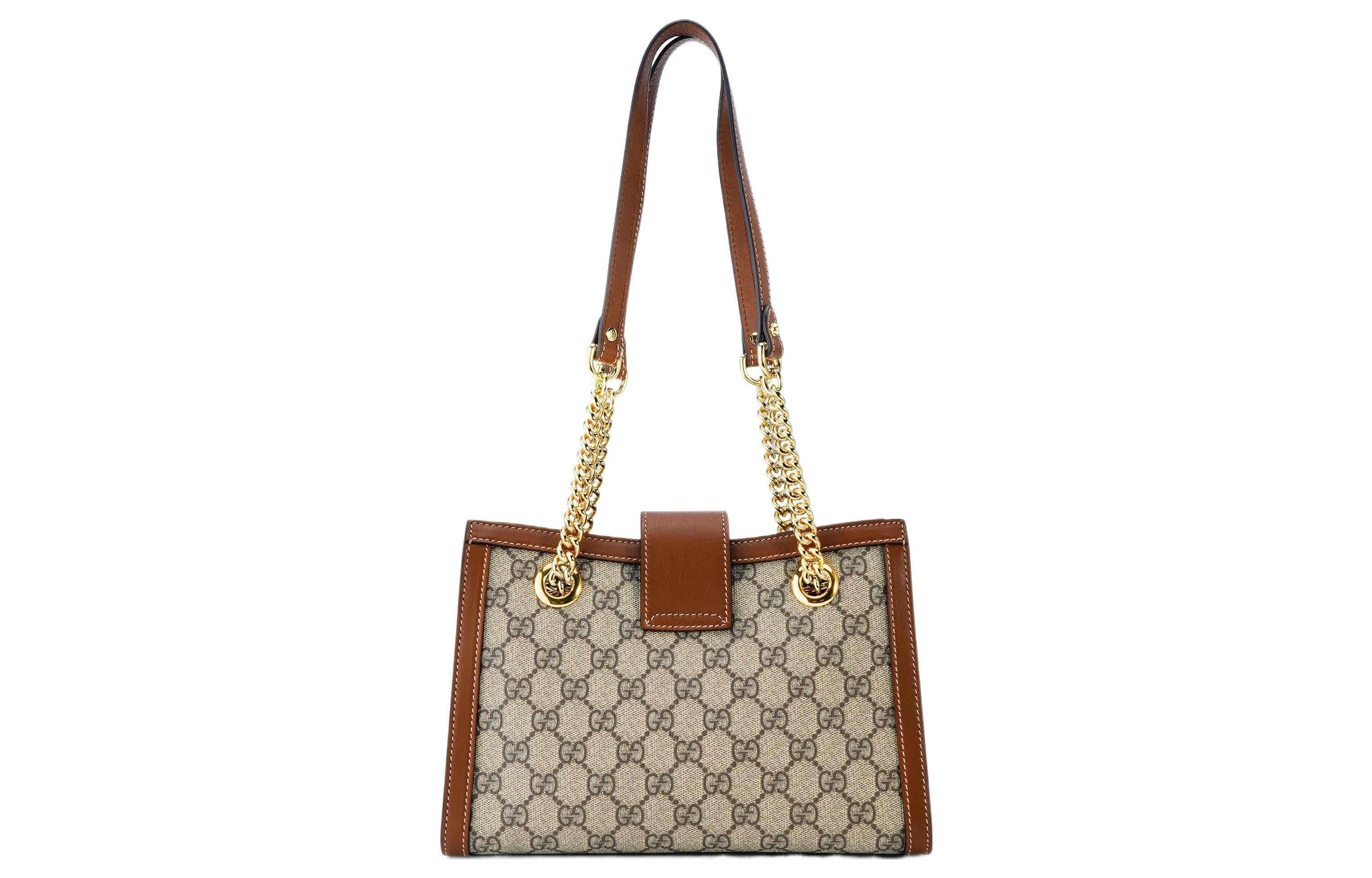 (WMNS) Gucci Padlock GG Bag Small-Size Brown 498156-KHNKG-8534 - 3