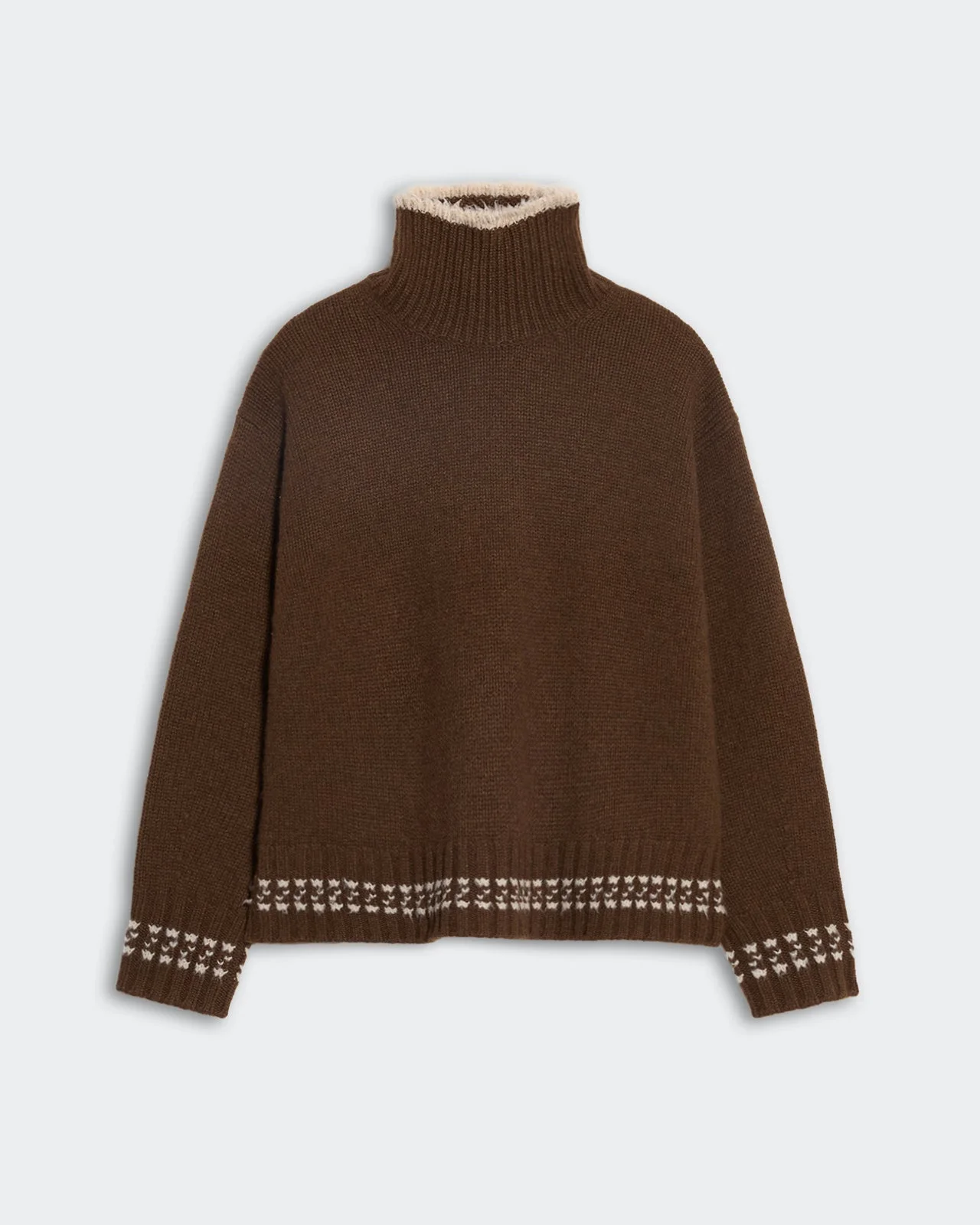 Tipped Cozy Turtleneck - 1