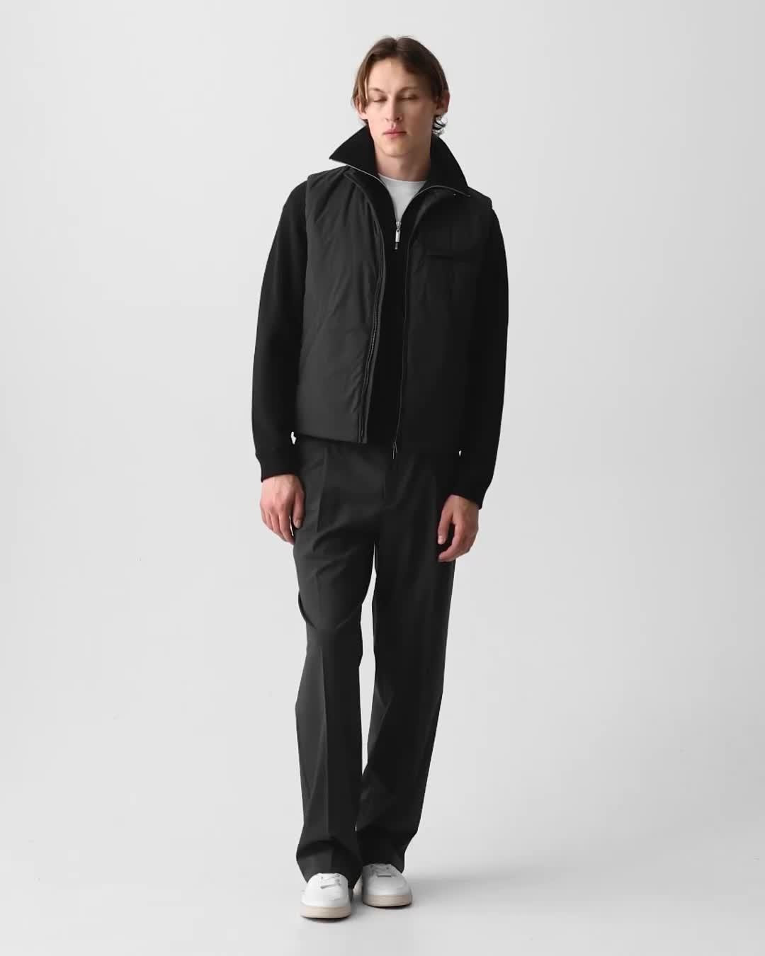 Zip-Up Vest in Motion Nylon - 8