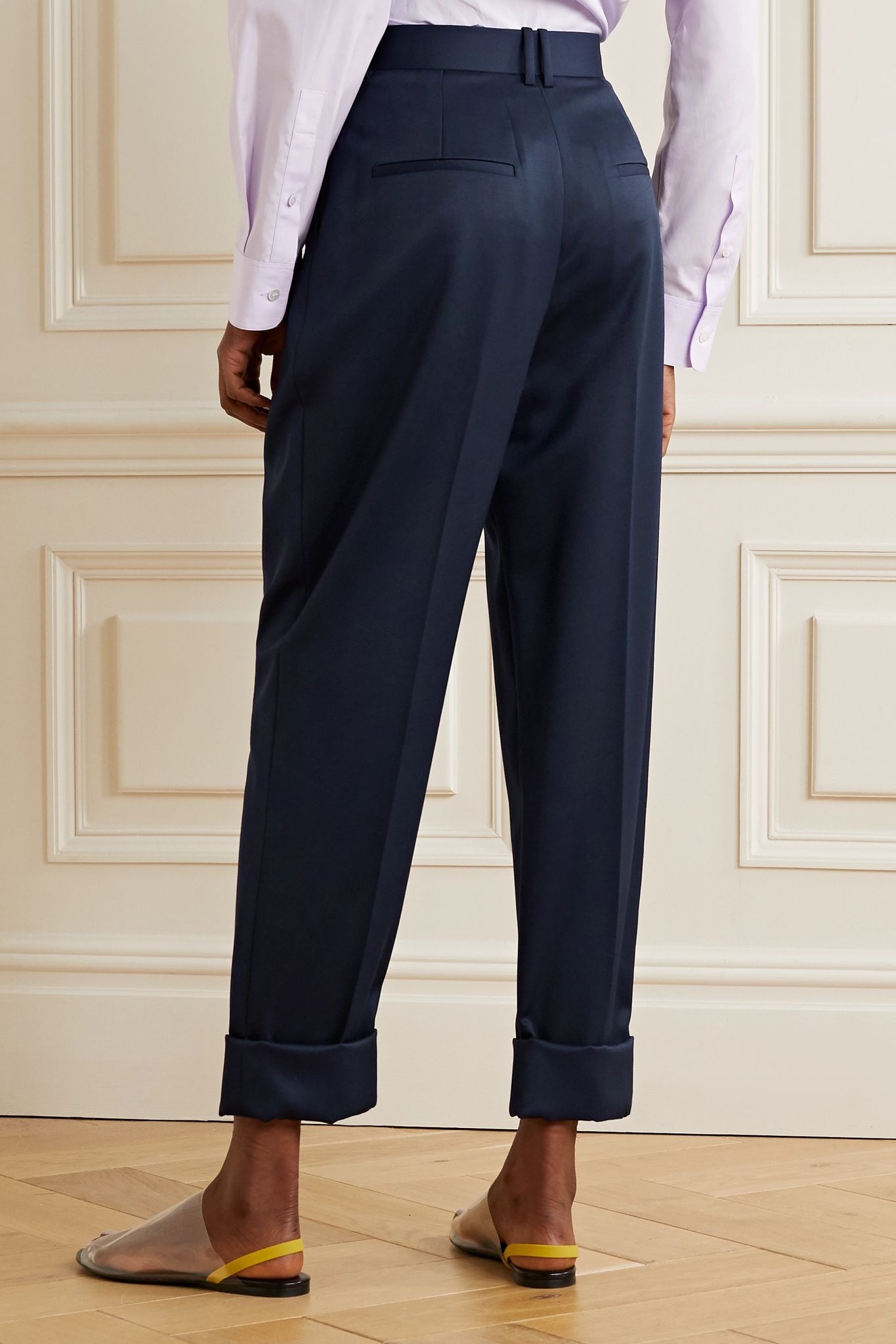 Marta wool-twill tapered pants - 3