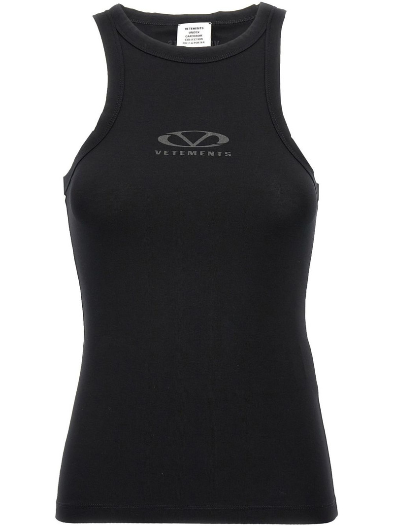 logo-print tank top 1