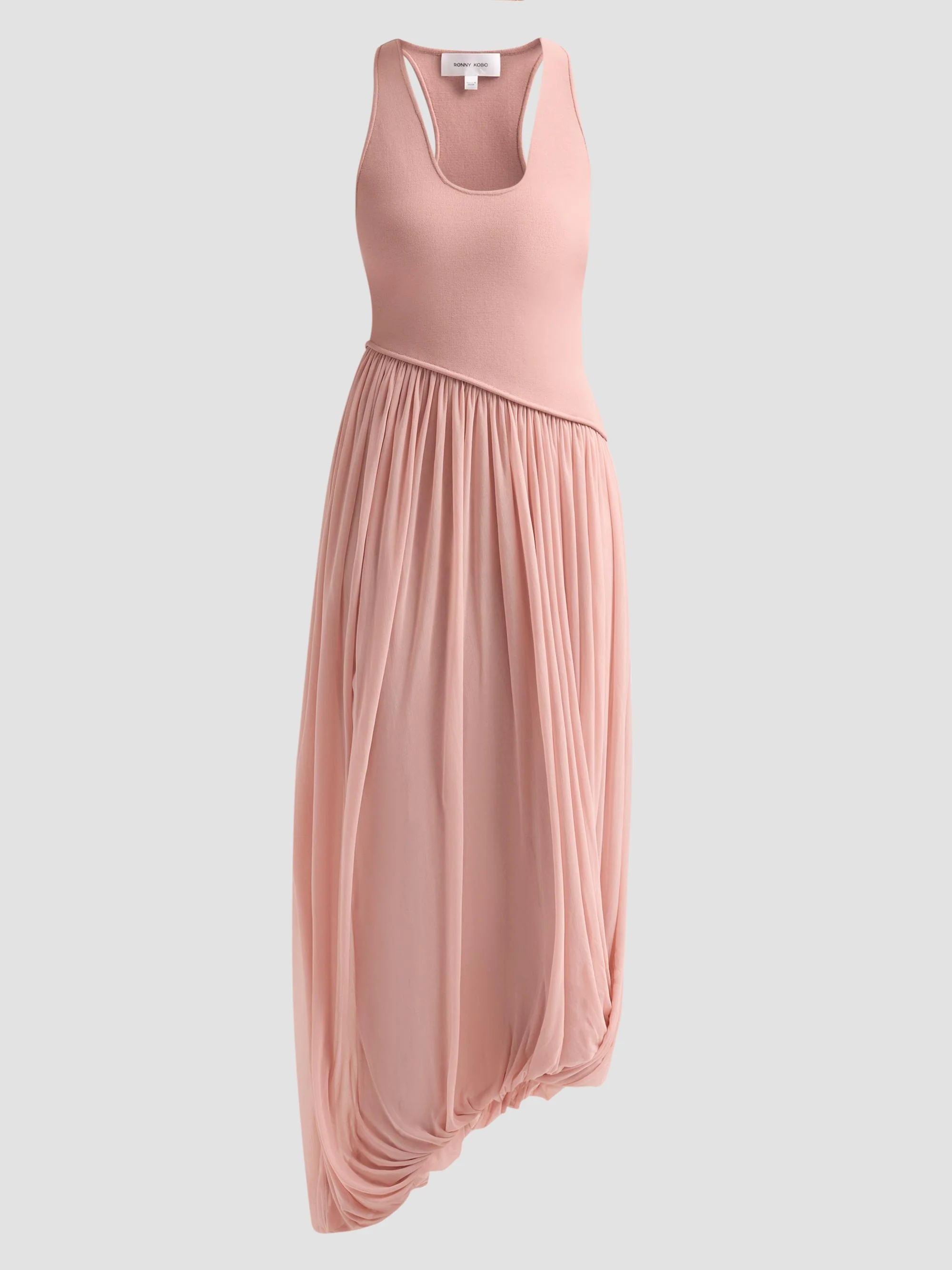 Women's Meyer Asymmetric Midi Dress - Mauve - 1