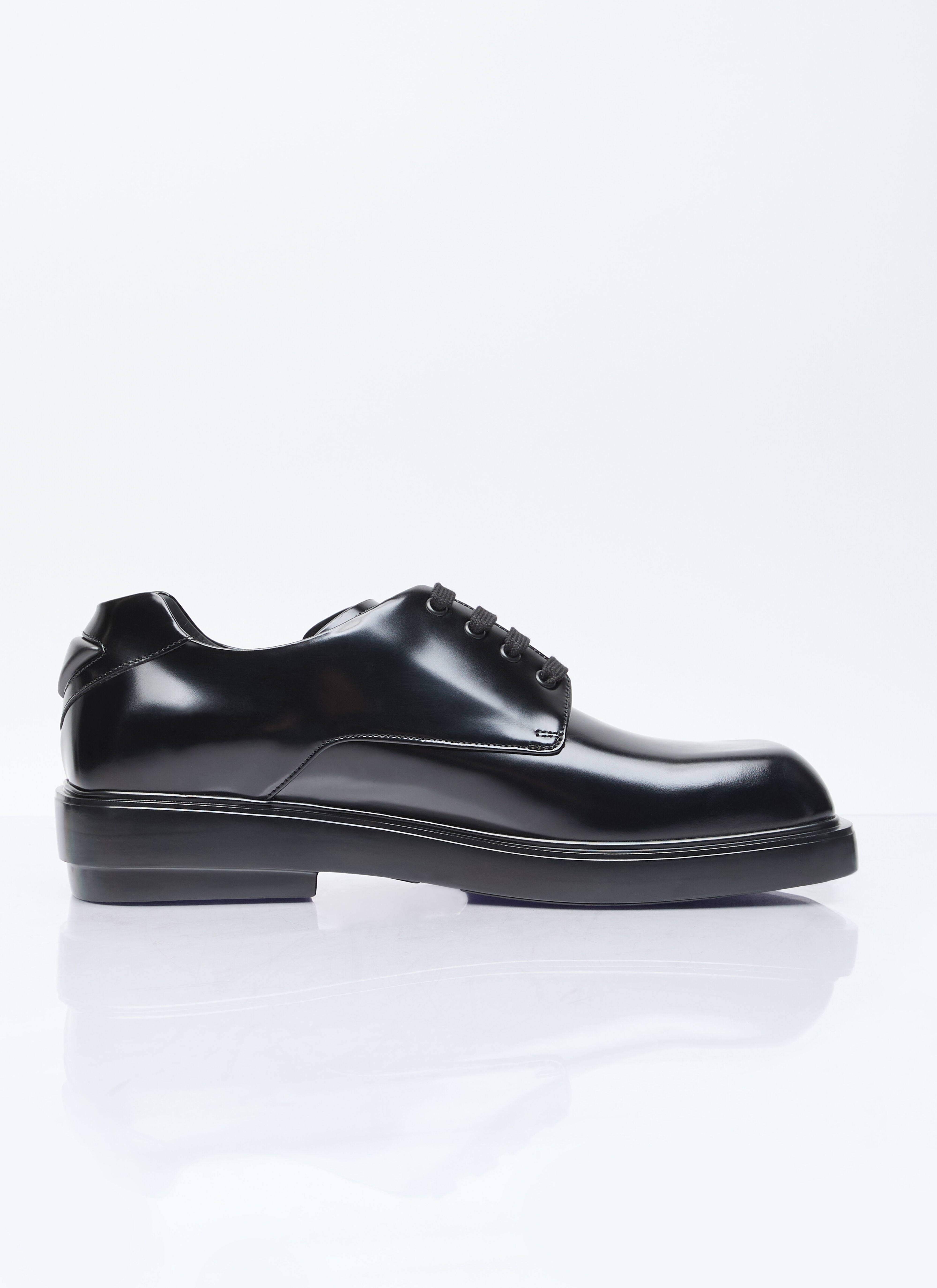 【ja】Prada Square Toe Leather Shoes Prada square-toe Leather Oxford Shoes | Black | FARFETCH NO