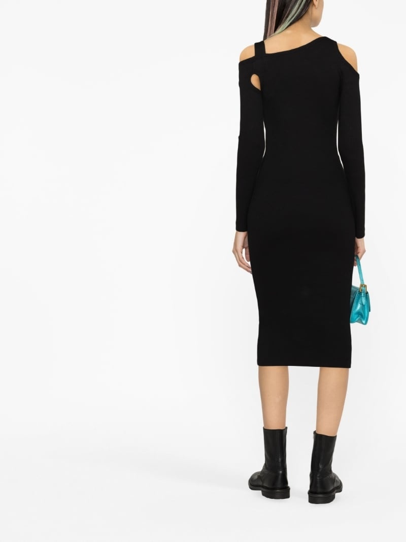 Baroque Buckle cut-out midi dress - 3