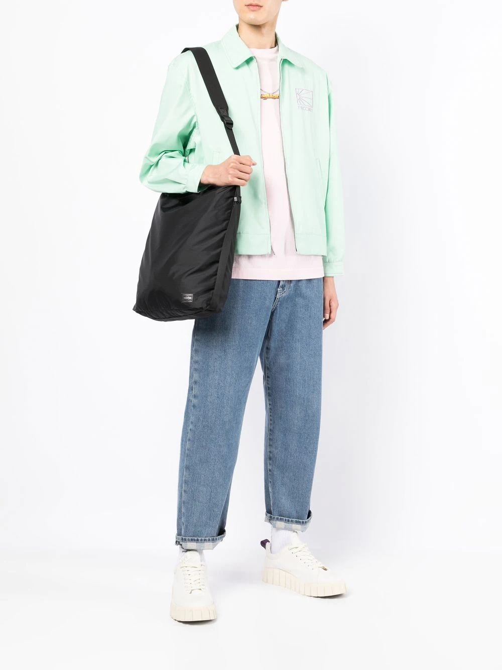 logo-patch shoulder bag - 2
