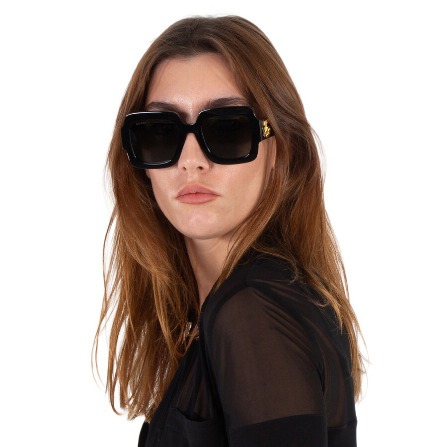 Gucci Grey Square Ladies Sunglasses GG1547S 001 50 - 2