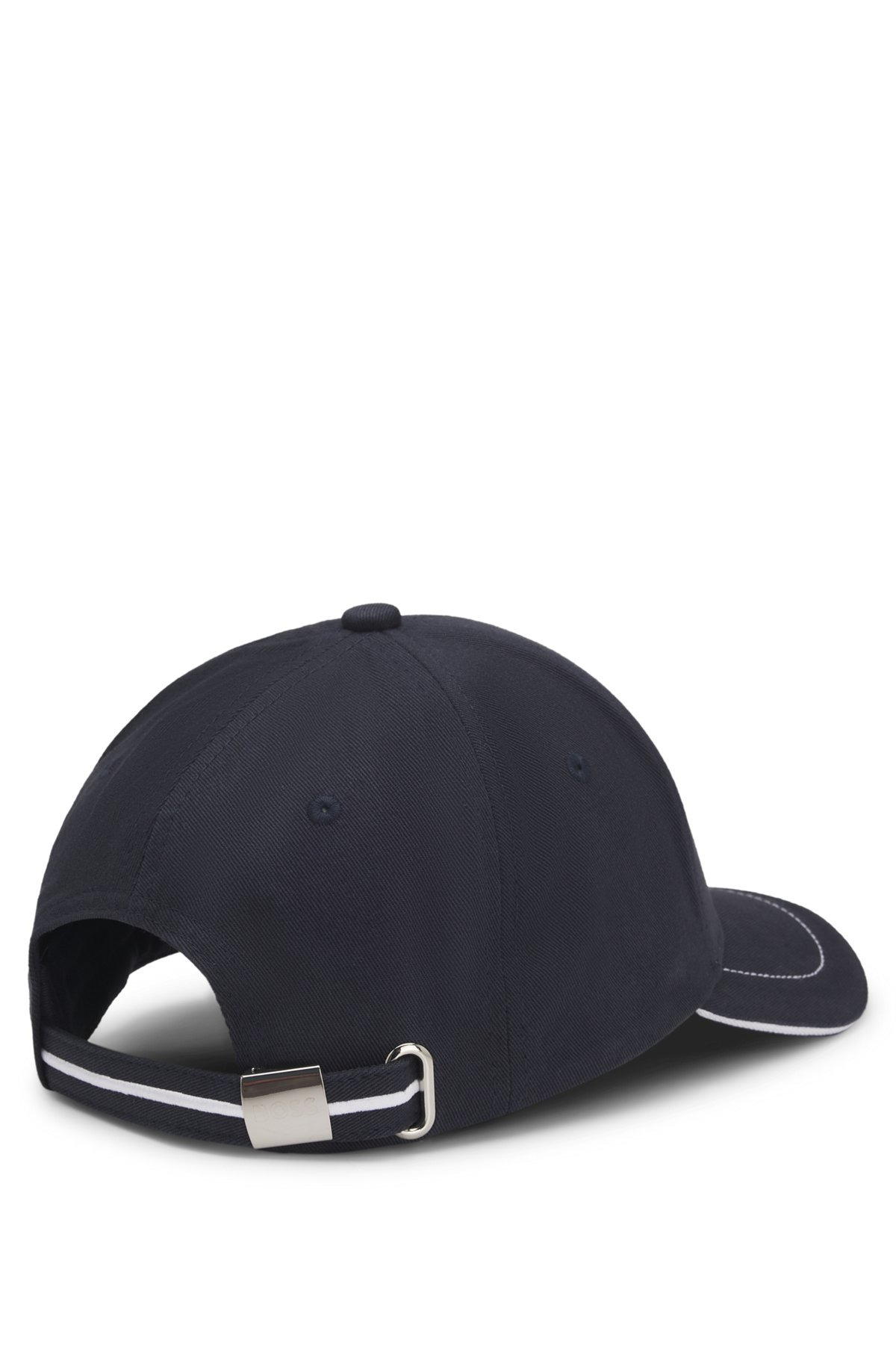 COTTON-TWILL CAP WITH EMBROIDERED LOGO AND METAL BUCKLE - 3