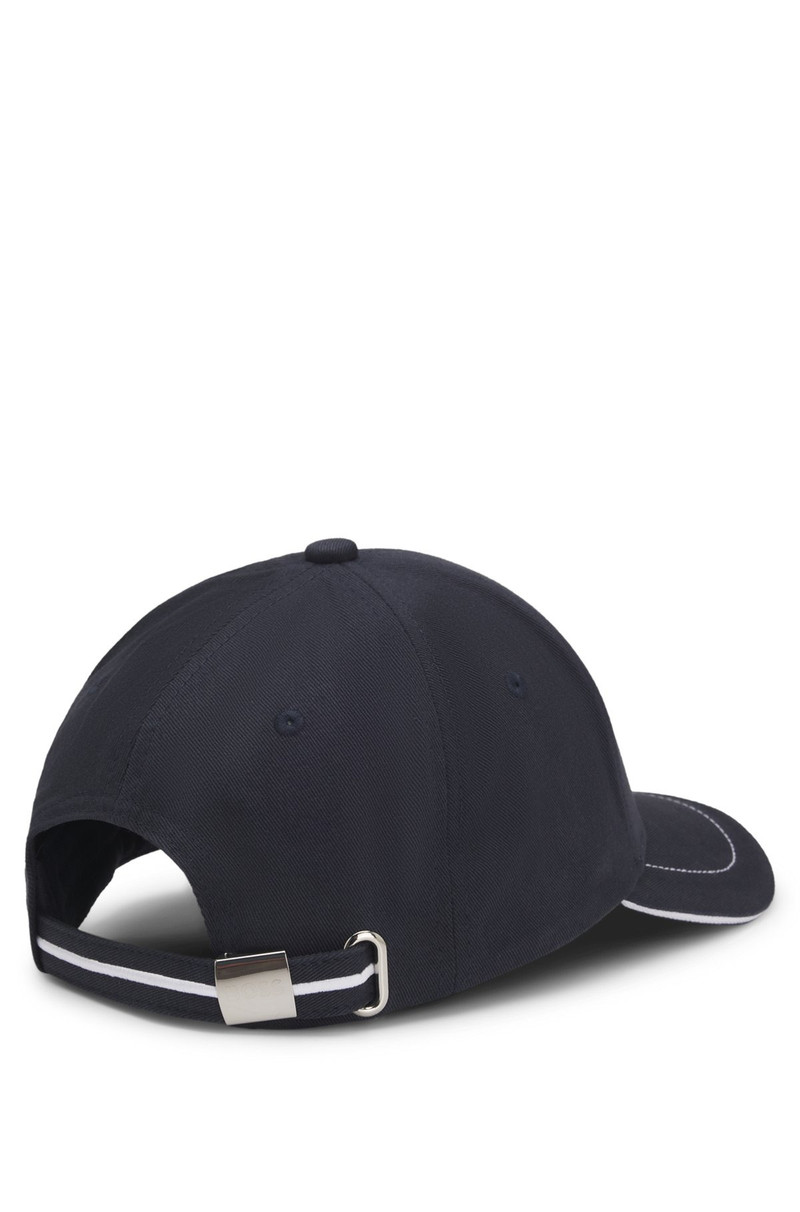 COTTON-TWILL CAP WITH EMBROIDERED LOGO AND METAL BUCKLE 3