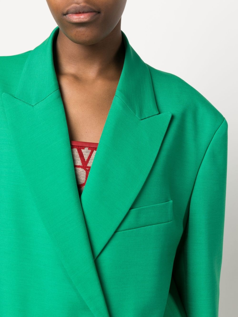 Crepe Couture double-breasted blazer - 5