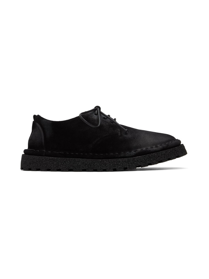 Black Gomme Nubuck Sanscripa Derbys - 1