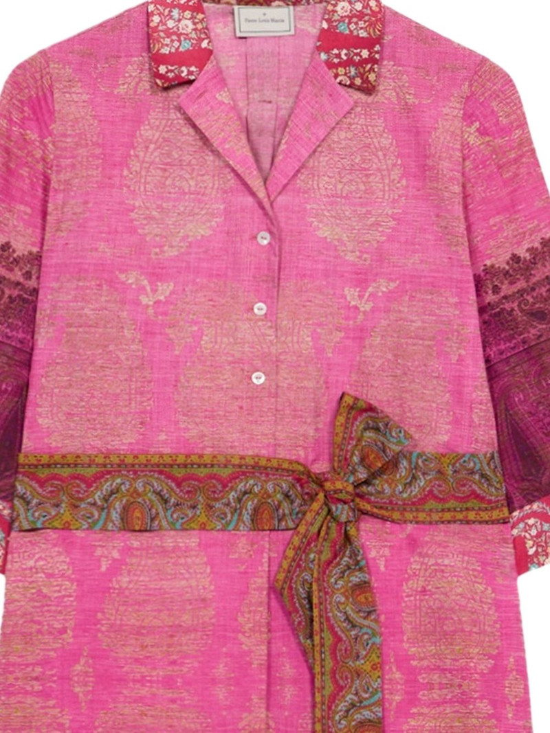 Pierre-Louis Mascia Diomedes belted shirt dress outlook