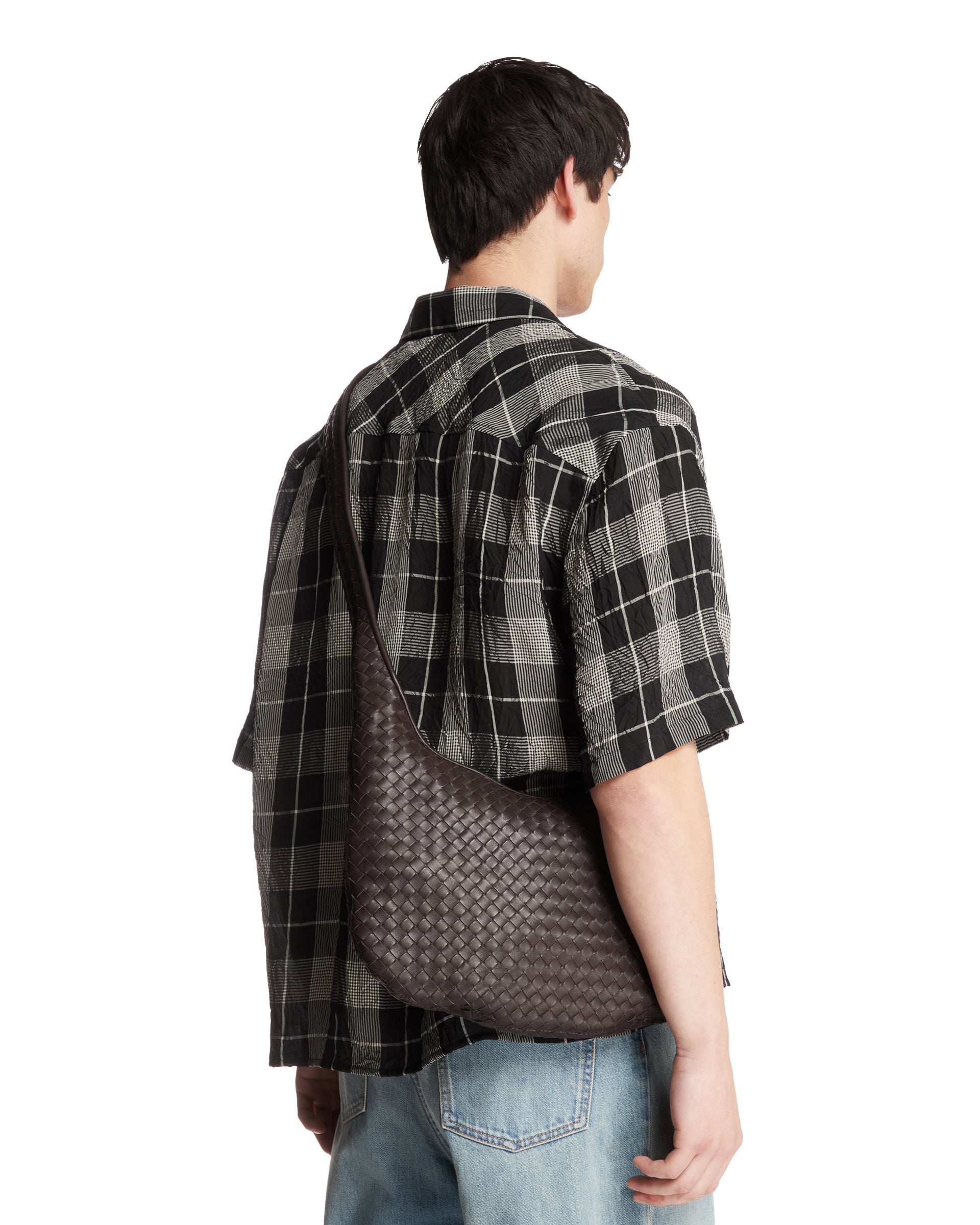 Bottega Veneta Brown Veneto Cross-Body Bag | antonia