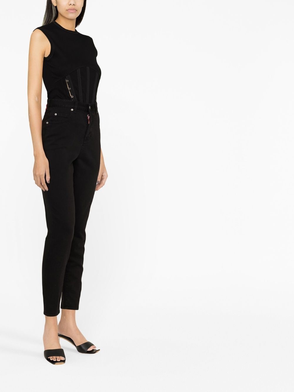 Honey high-waisted tapered jeans - 4