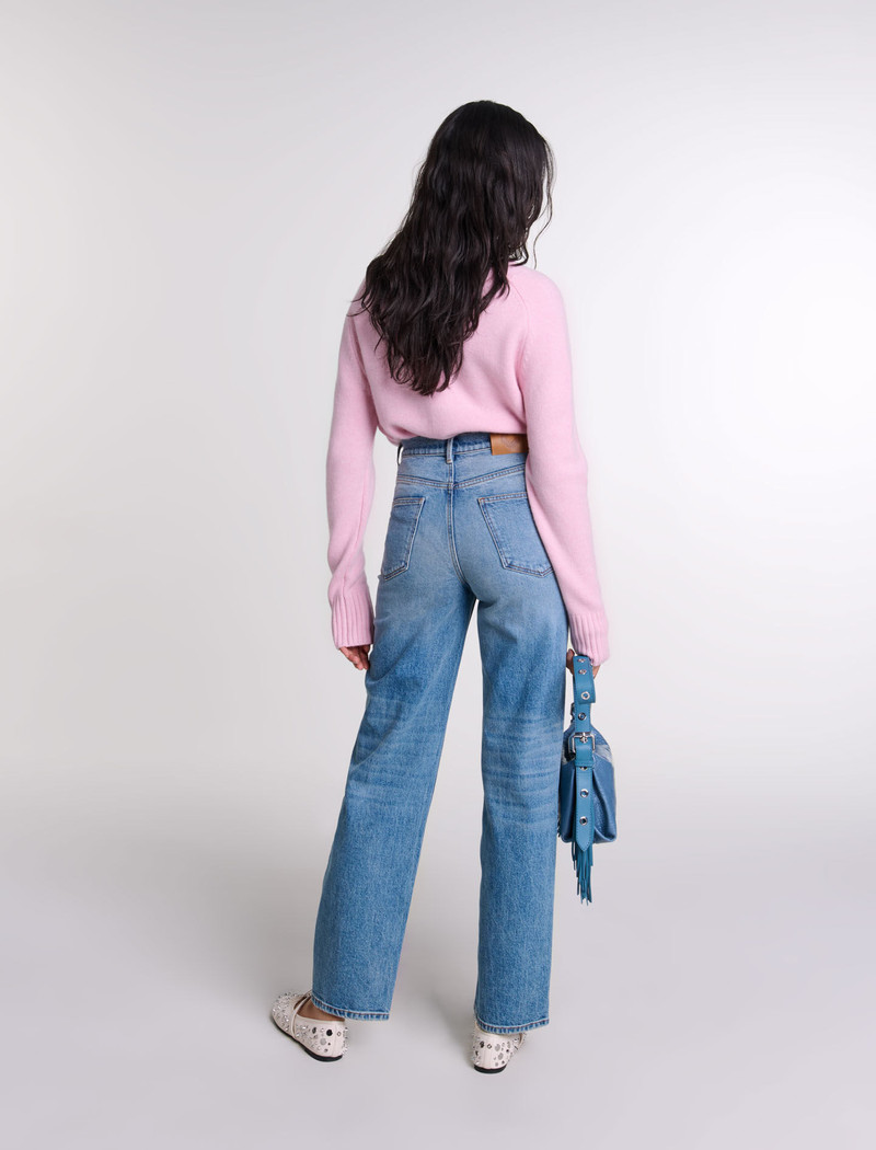 Straight-leg braided detail jeans 4