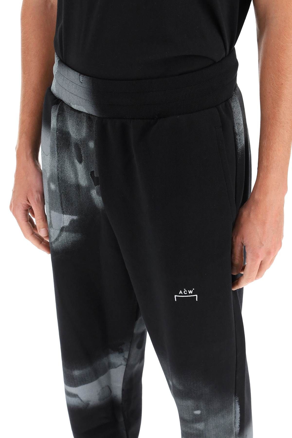 BRUSH STROKE PRINT SWEATPANTS - 5