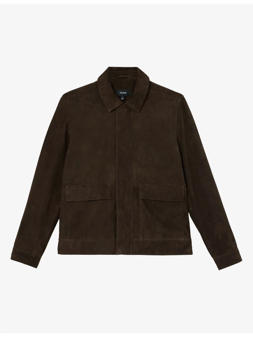 Granual Side-Pocket Suede Jacket - 1
