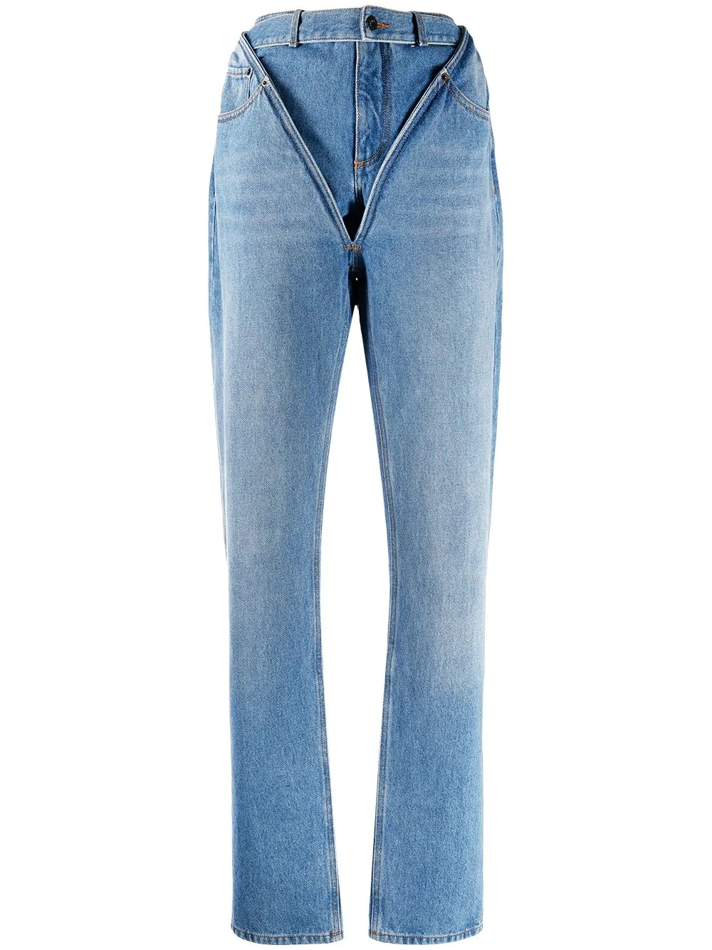 v-tailored cut jeans - 1