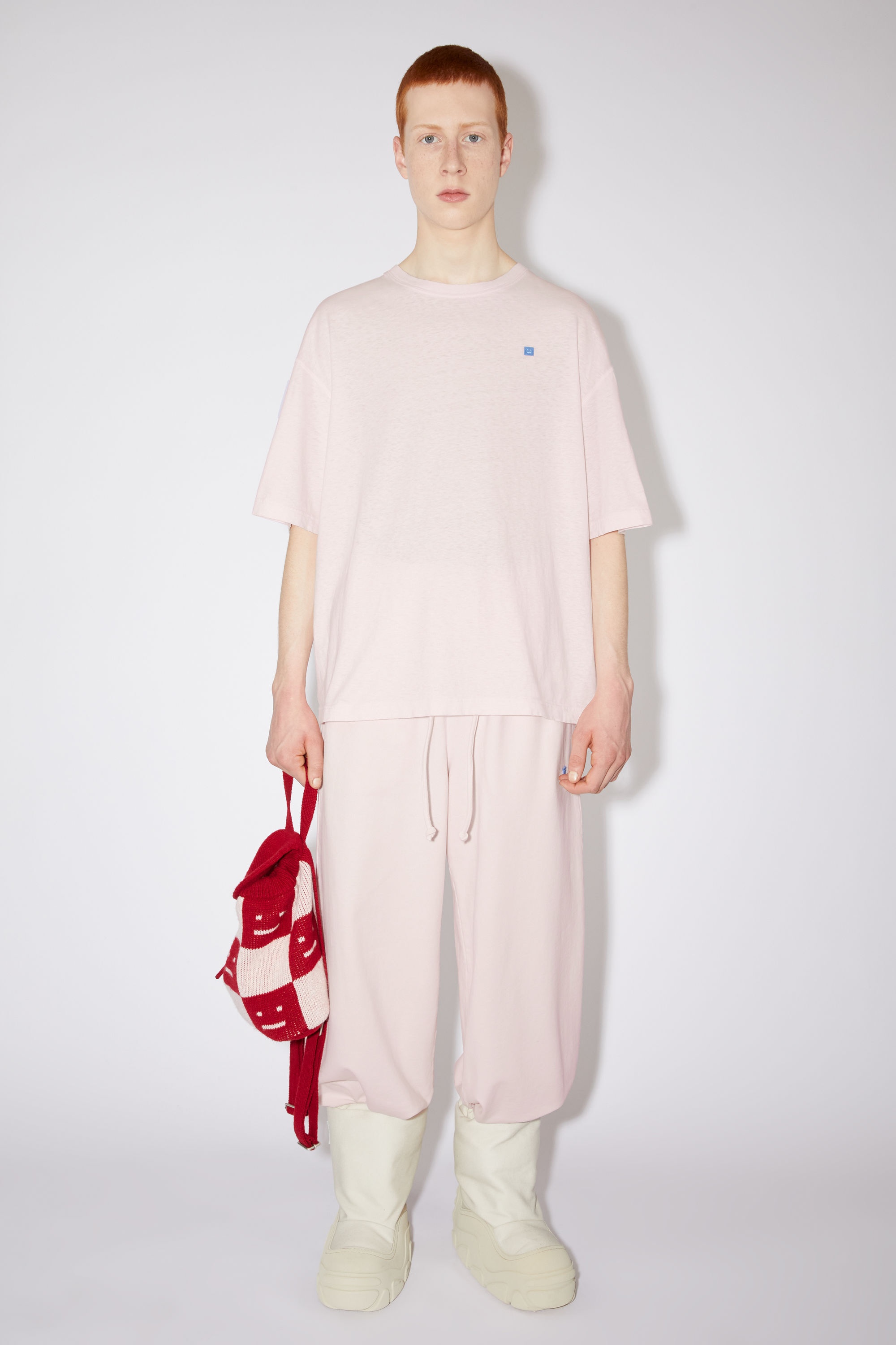 Crew neck t-shirt - Pastel pink - 2