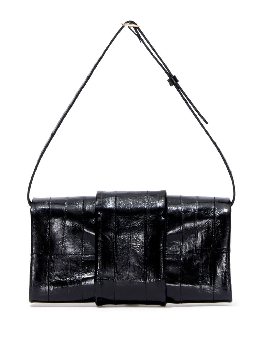 Flip leather shoulder bag - 4
