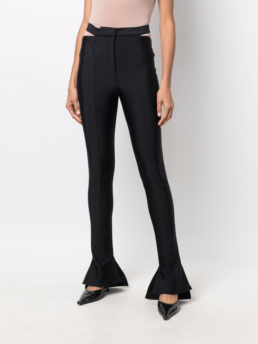 cut-out detail trousers - 3