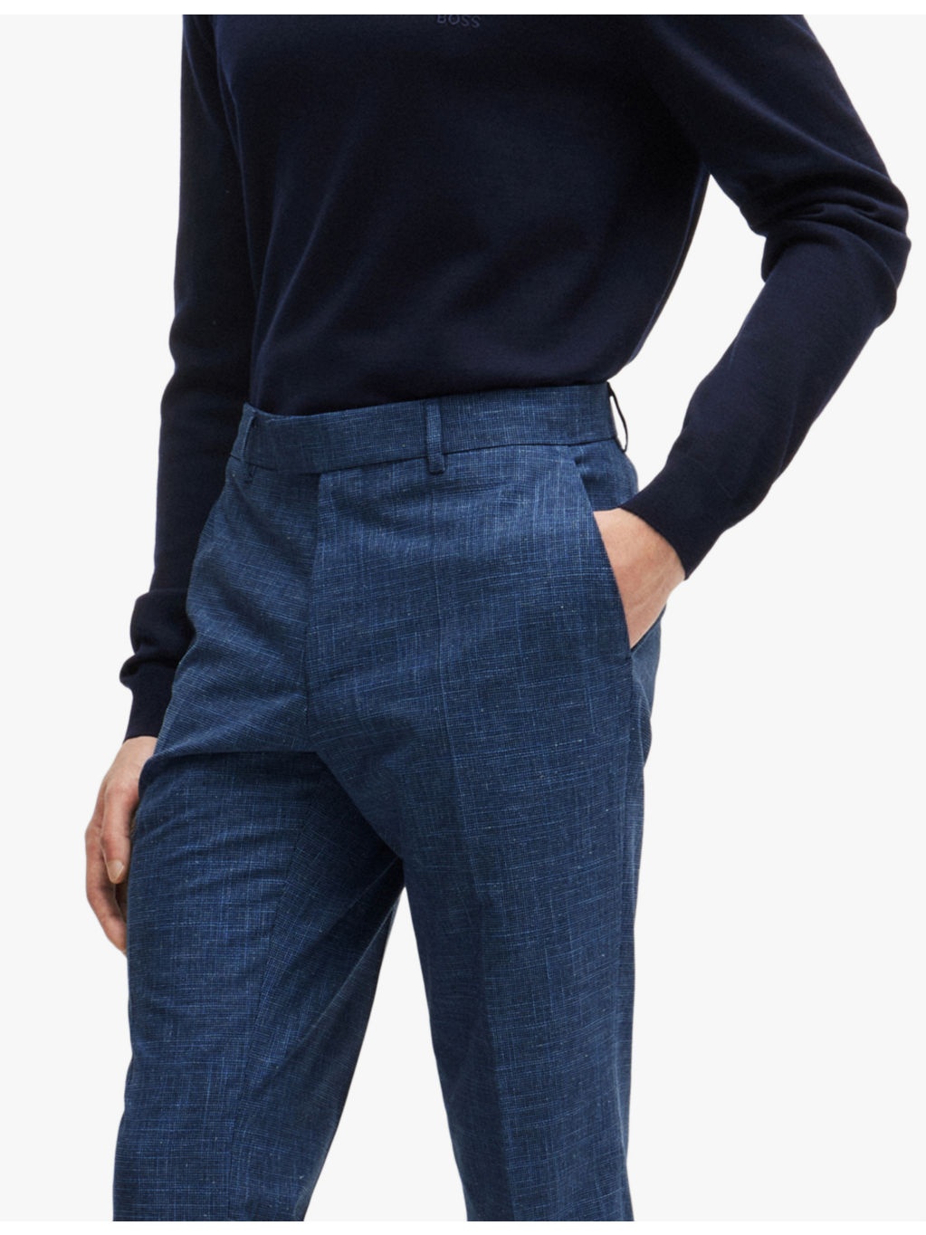 Regular-fit single-breasted stretch wool-blend suit - 5