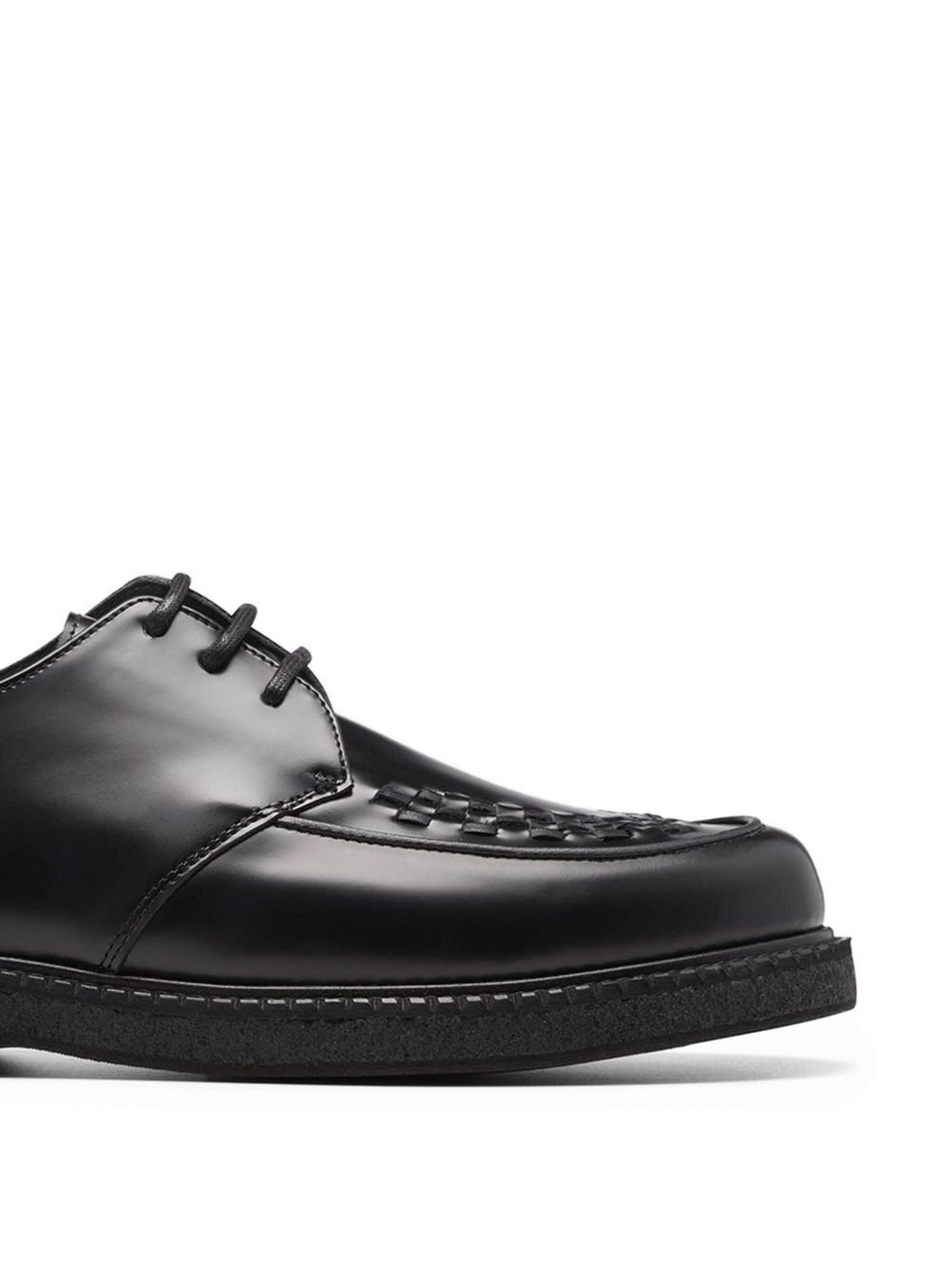 interwoven-detail lace-up derby shoes - 2