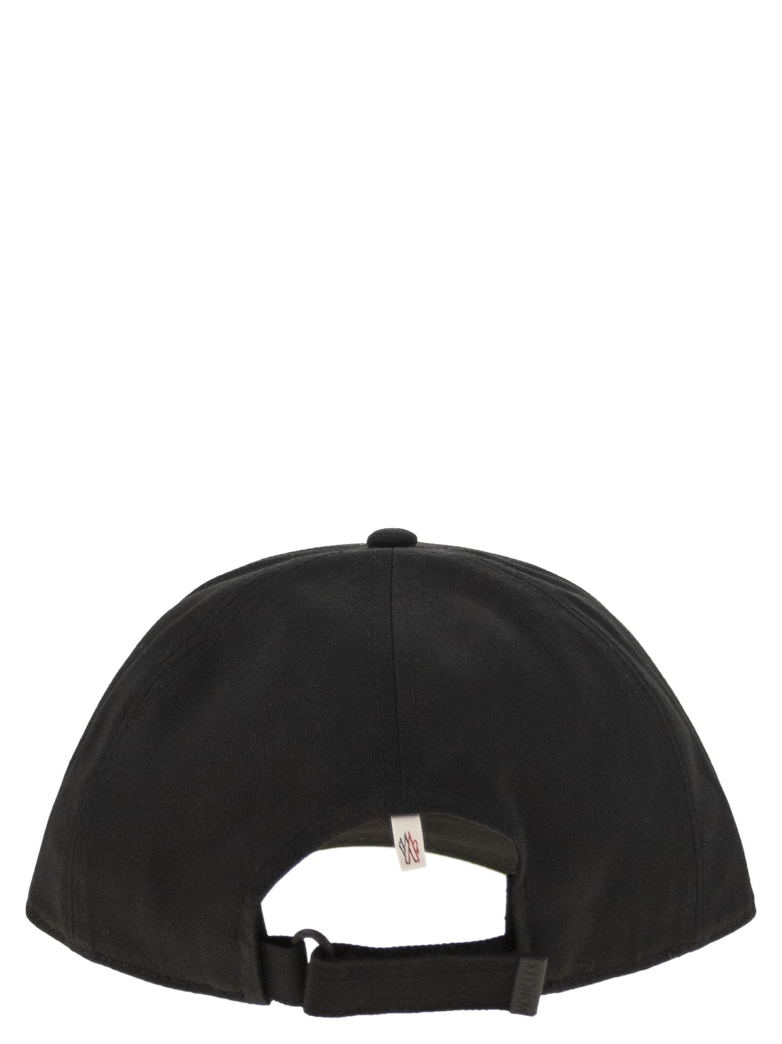 Moncler Grenoble Men Cotton Gabardine Baseball Cap - 2