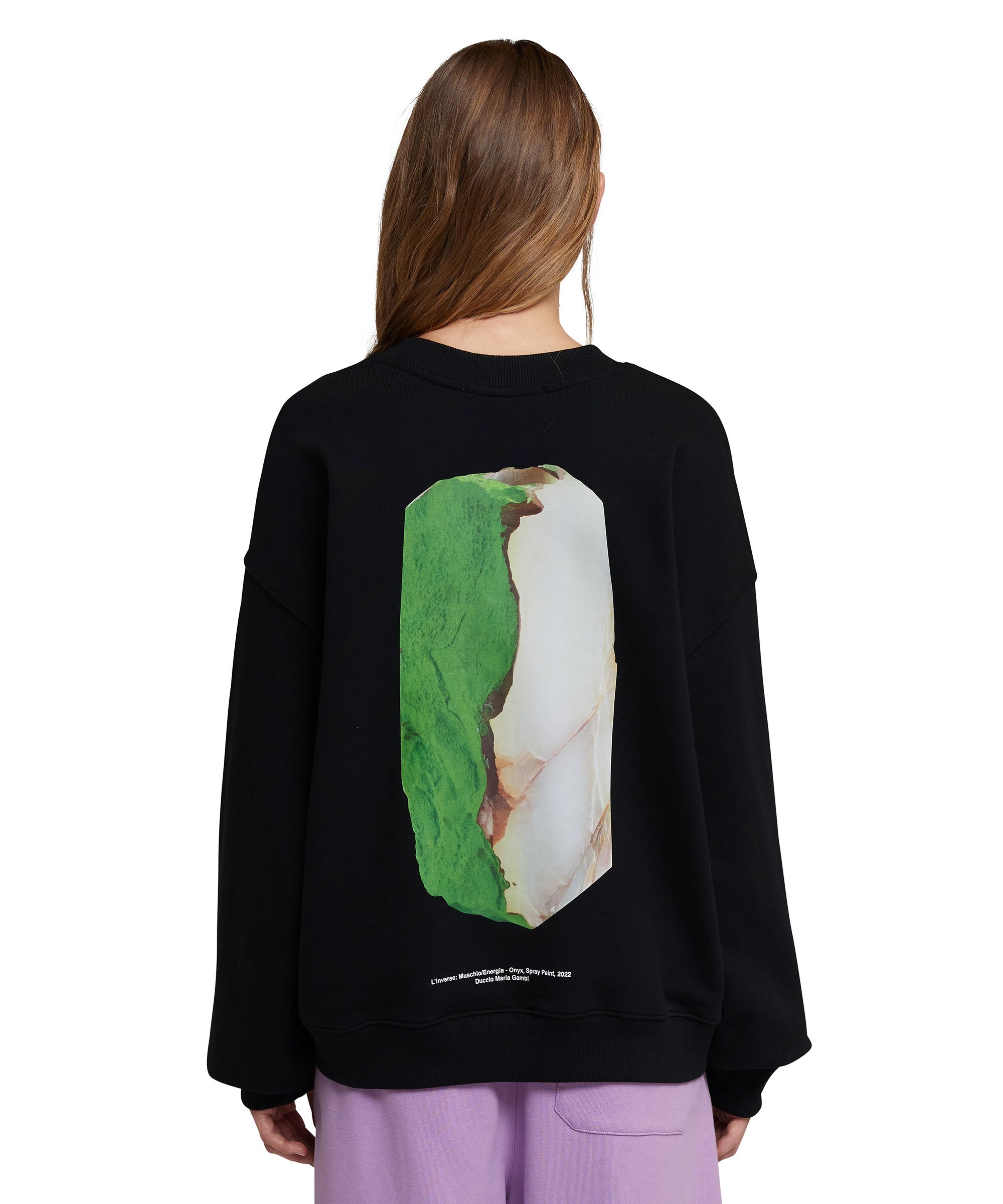 "FANTASTIC GREEN INVERSE SERIES" organic cotton sweatshirt - 7