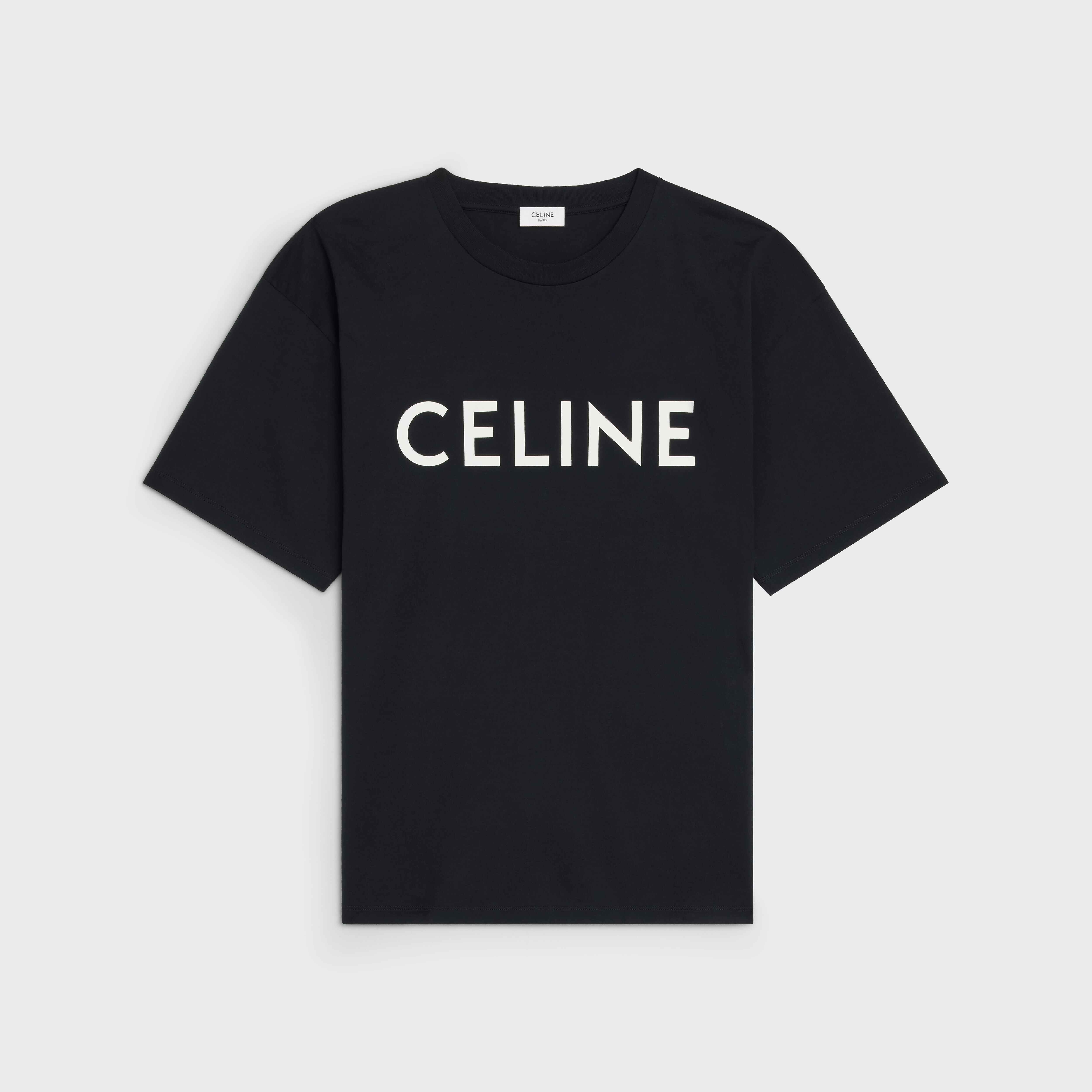 CELINE LOOSE T-SHIRT IN COTTON JERSEY - 1