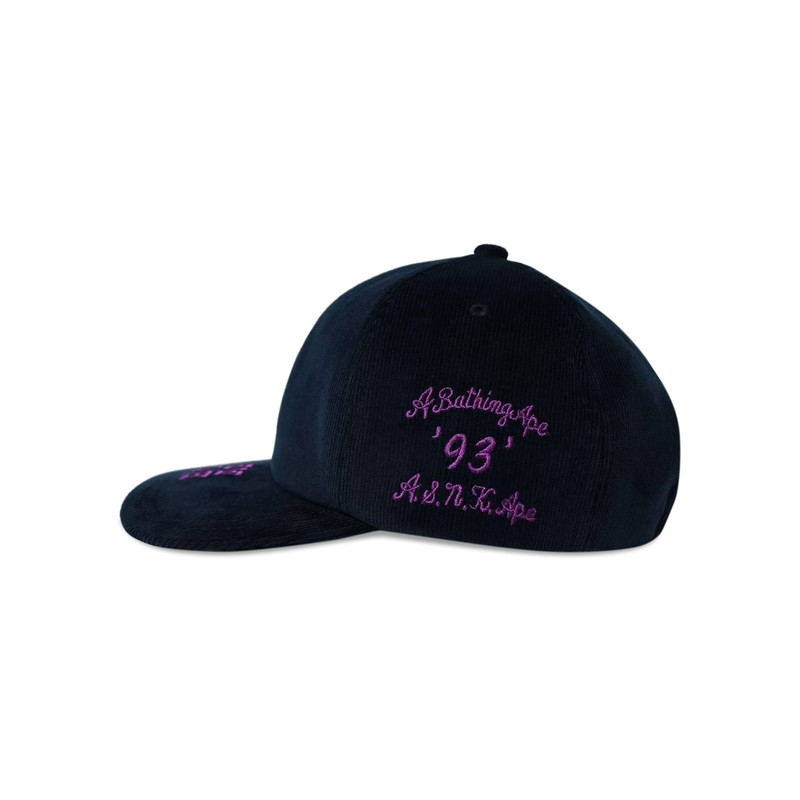 A BATHING APE® BAPE Corduroy Panel Cap 'Navy' outlook